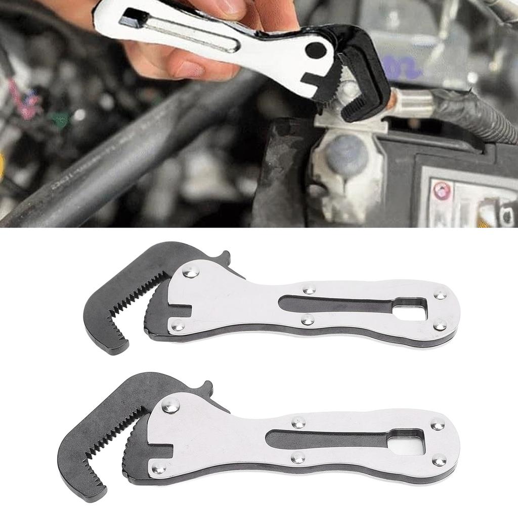 Micro Wrench Metal Ergonomic Portable Multifunctional Micro Self Adjusting Wrench for Tight Space