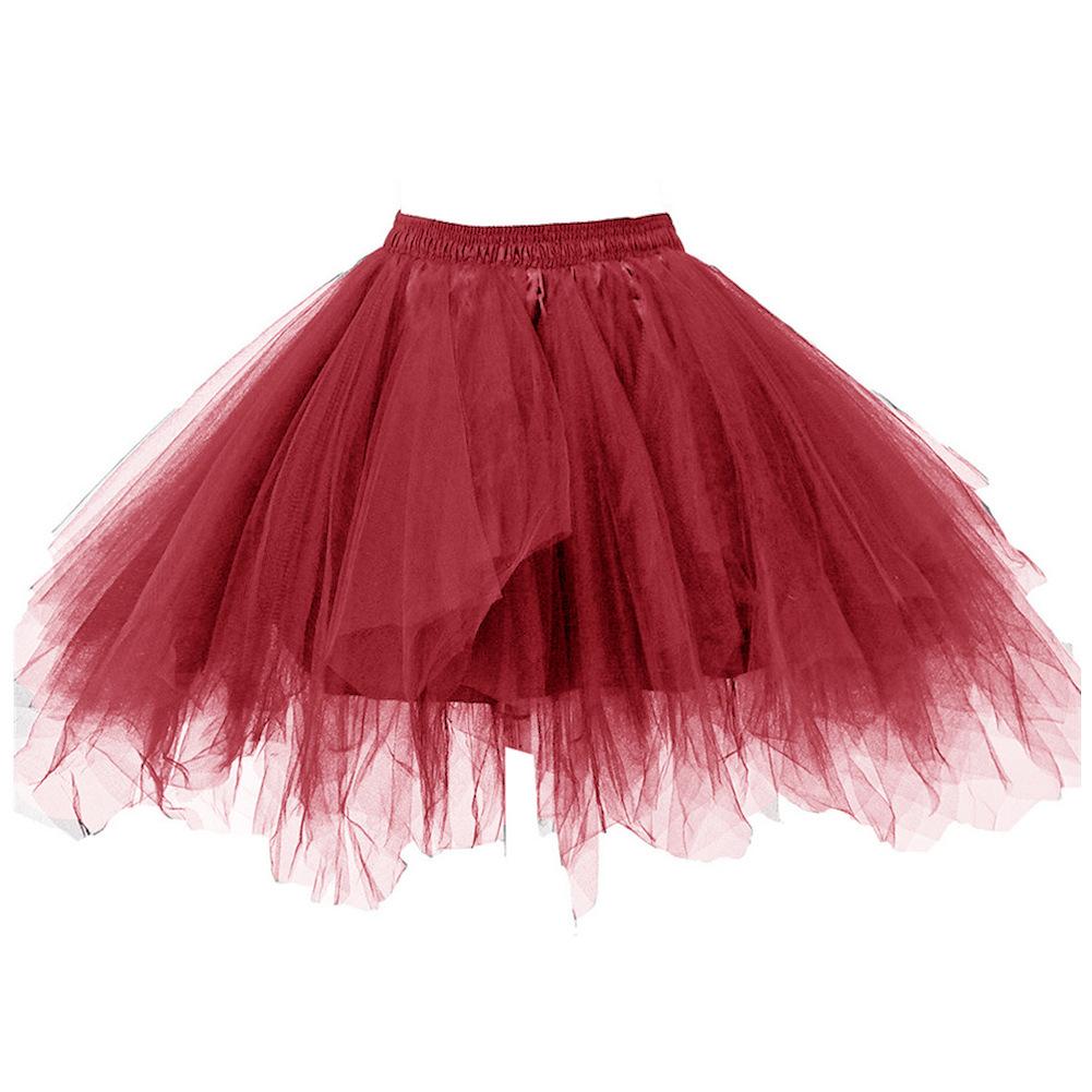 Falda de Tul para Fiesta de Halloween Tutú de Tul Vestidos de Princesa Vestidos de Boda Faldas de Malla Faldas para Actuación de Danza Tutú de Tul con Capas Esponjosas