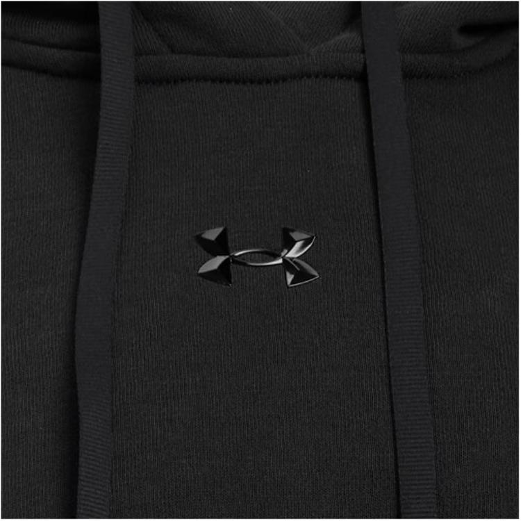 Under Armour Casual Sports Series College Style Color Block Fashion Simple Loose Hoodie Women hoodies Black 6006010-001