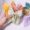 1Pcs Sweet Bows Hairpins Solid Color Bowknot Hair Clips For Girls Satin Butterfly Barrettes Duckbill Clip Kids Hair Accessories Quality