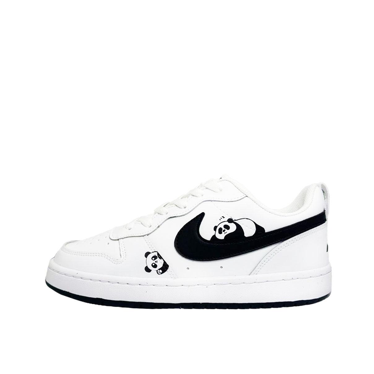

Nike Court Borough Panda Milk Cap Artificial Leather Impact Resistance, Abrasion Resistant, Lightweight, Breathable DV5456-104(Team2005-) 36.5