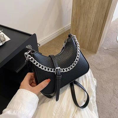Klasyczna Torba Niszowa Damska Łańcuszek Prosta Na Ramię Crossbody Mała Kwadratowa Torba