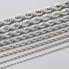 Spot Multi-Size Stainless Steel Twisted Rope Chain Necklace for Couples - Unisex Titanium Steel Design