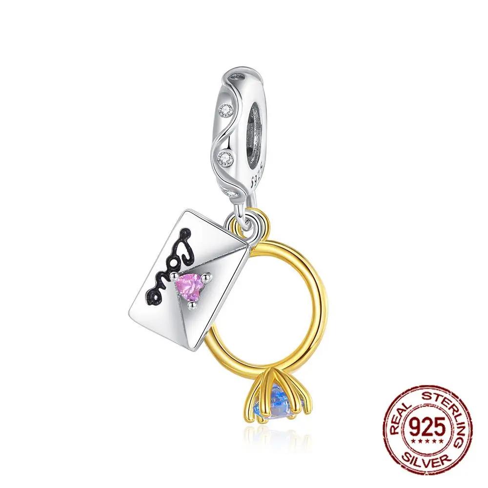 Copper Beads Angel Wings Swan Of Love Heart Charms Fit Original Bracelets Women Diy Jewelry Gift Bracelet