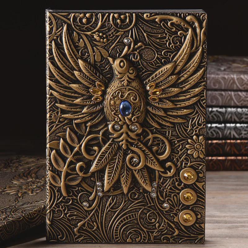Phoenix Diamond European Retro PU Notebook & Travel Diary