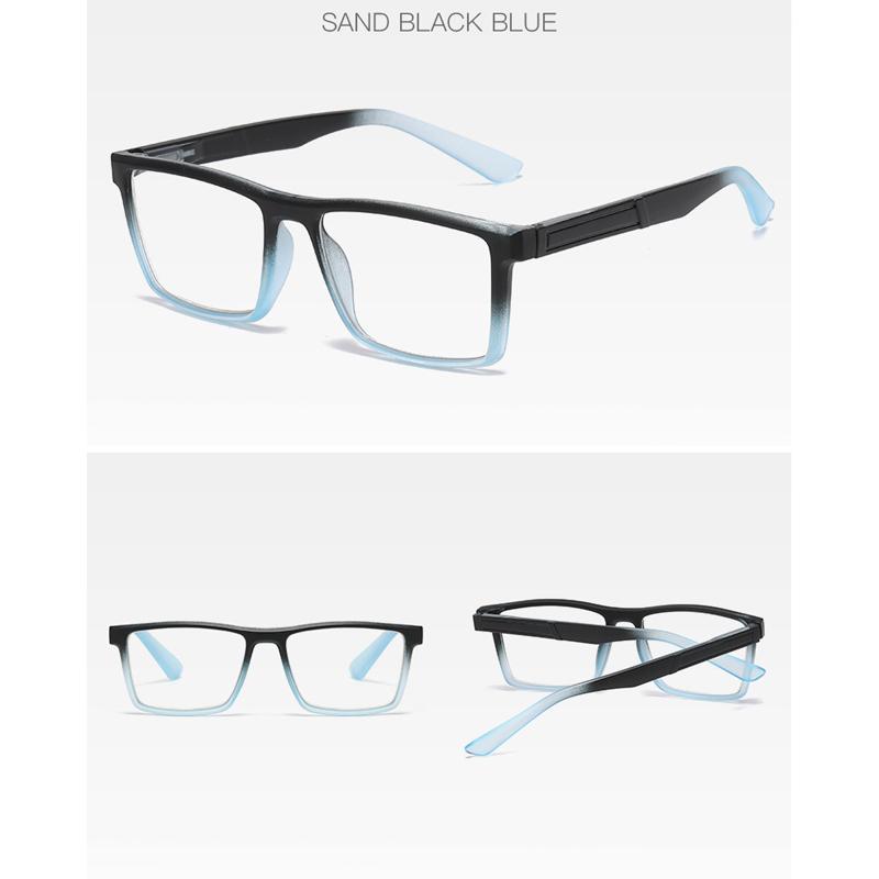 Gradient Blue Reading Glasses For Men Women Fashionable Presbyopia Glasses Personalized Retro Ultra Light Computer Eyewear +1.0+1.5+2.0+2.5+3.0+3.5+4