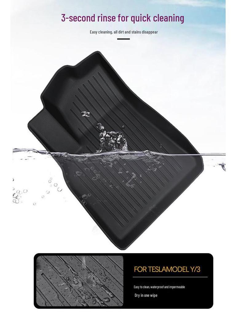 Tesla Model Y/3 Floor Mats & Model 3 Highland Trunk Mats - New Version