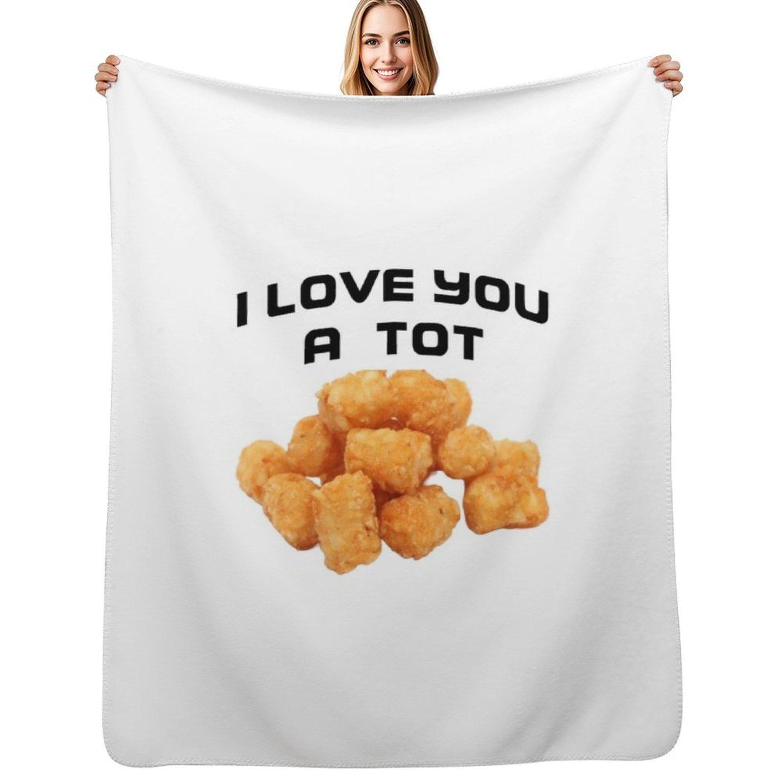 

Tater tots Throw Blanket Lightweight Warm Blanket for Indoor Outdoor Use 102x76cm(40x30in)