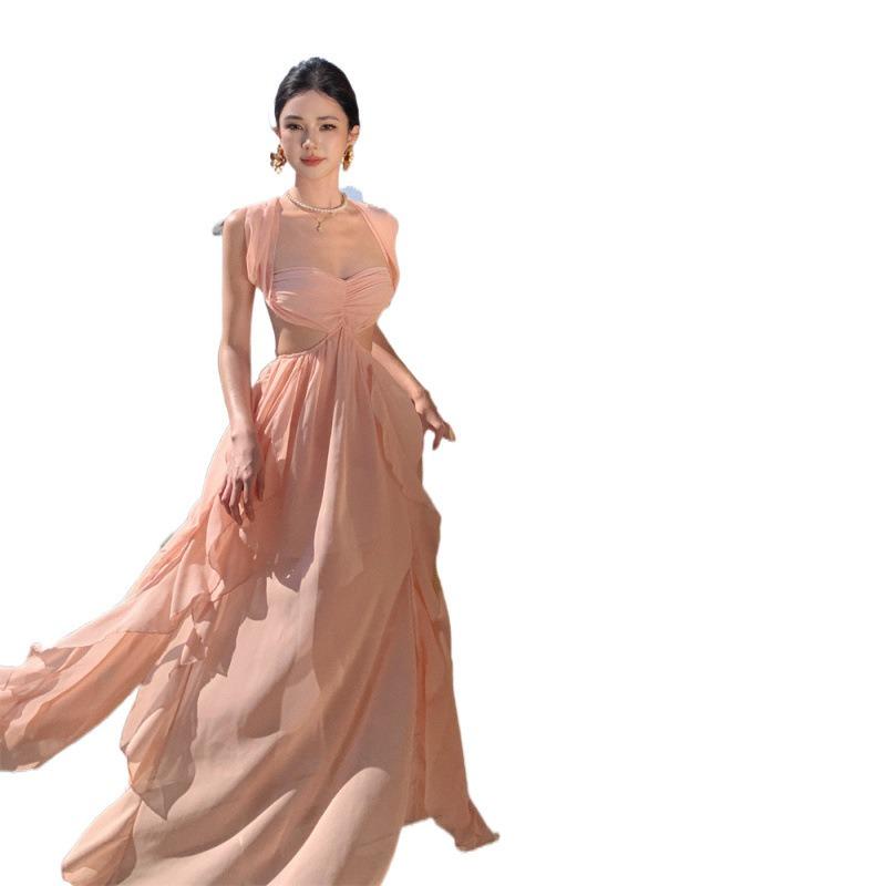 Seaside Photo Wear Hainan Holiday Beach Skirt Temperament Super Fairy Long Skirt Birthday Dress