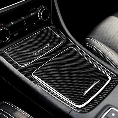 Carbon CD Klimaanlage Bedienfeld Getriebe Panel Air Panel Auto Aufkleber Abdeckung Für Mercedes A Klasse CLA GLA