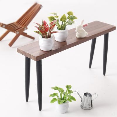 3 Stück 1:12 Puppenhaus Miniatur Pflanze Topfpflanze Modell Puppenhaus Pflanzendekoration Mikro Landschaft Gartendekor Zubehör