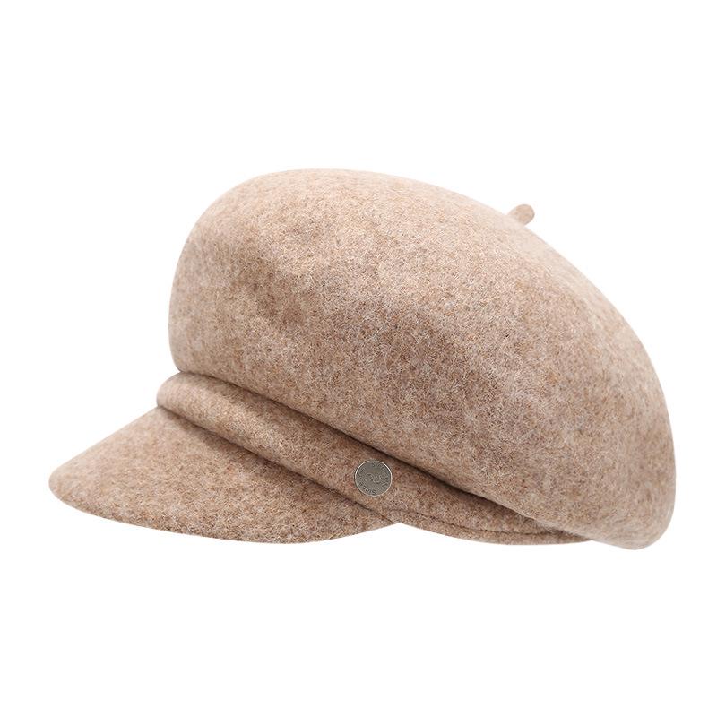 Thick Wool Beret: Japanese & Korean Style Retro Painter Newsboy Hat