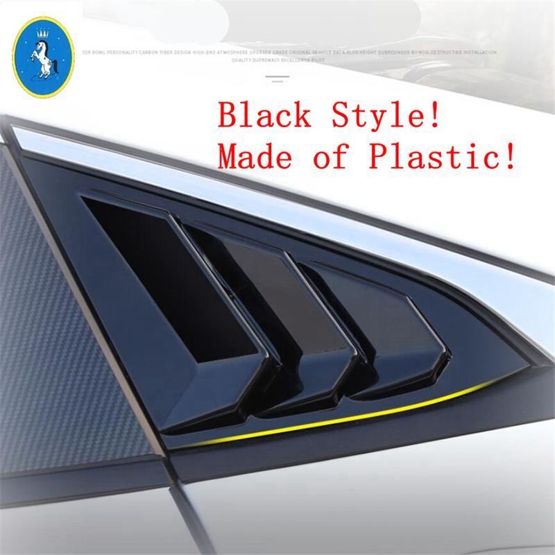 Auto Rear Window Pillar C Post Vent Louvers Scoop Decor Panel Cover Trim For Honda Civic Sedan 2016 -  Interior Accessories