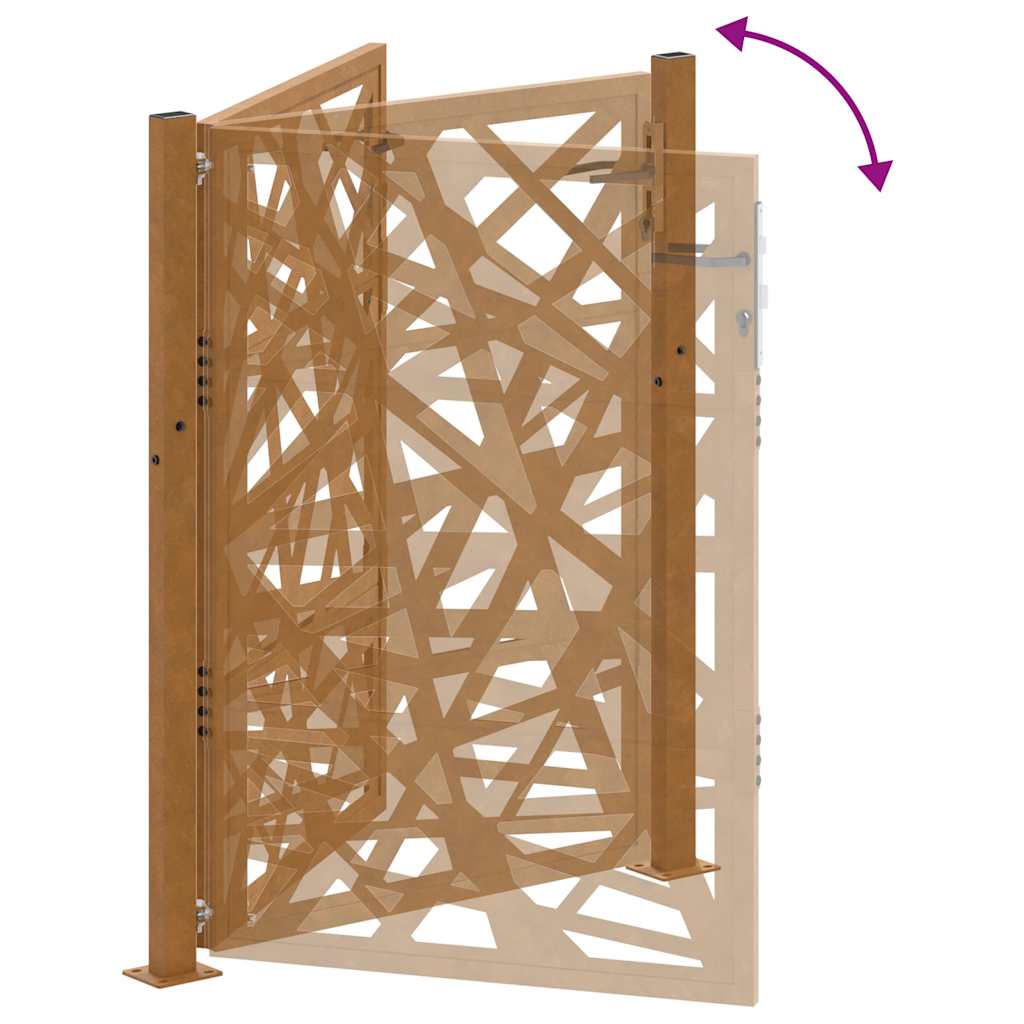 Garden Gate 100 X 125 Cm Corten Steel Light Design