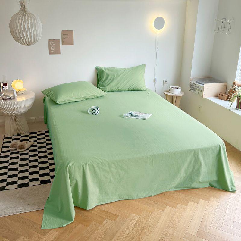 1.5m Single Bed Cotton Sheet & Pillowcase Set, Fitted for Dorms - Winter Edition