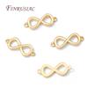 18K Gold Plated Connectors For Jewelry,Brass 8 Shape Connectors For Bracelets Making Accessories,DIY Necklaces Findings