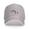 Fish with Rod and Reel Gone FishingCap Baseball Cap streetwear Rugby Unisex cap Womens