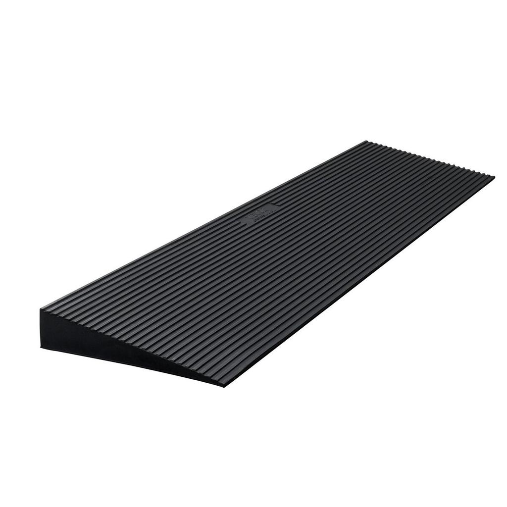 1.2" Rise Cuttable Threshold Ramp for Sweeping Robot, 35.4" Wide Natural Rubber Wheelchair Ramp, Non-Slip Solid Rubber Ramp with Double-Sided Tape for