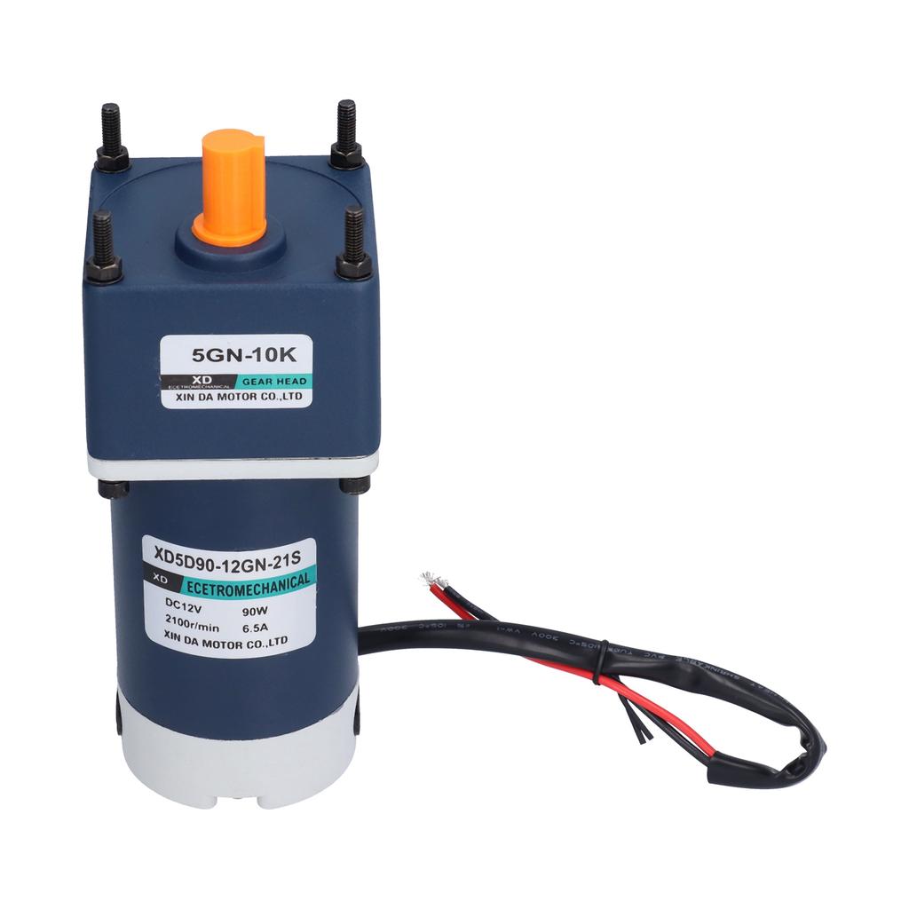DC 12V Reduction Motor CW CCW Adjustable Micro Motors with Gear Box 10‑600RPM 90W AC110V 220V