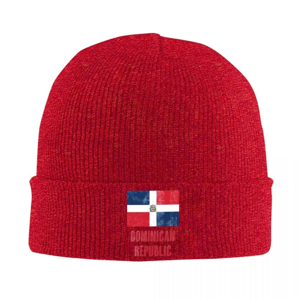 Flag Of Dominican Beanie Hats Republic Grunge Bonnet Hats Men Women Trendy Kpop Knitting Hat Winter Custom Elastic Caps