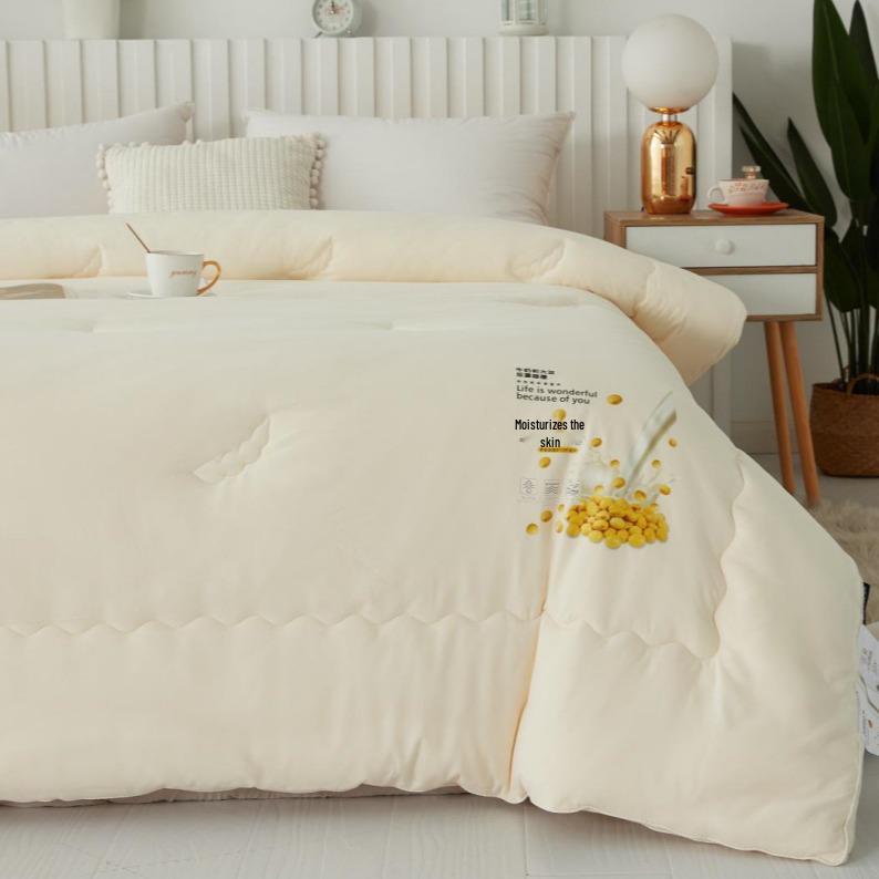 New Arrival: Super Soft Soybean Fiber Quilt - Thick & Warm, Perfect for Winter, Spring, and Autumn.