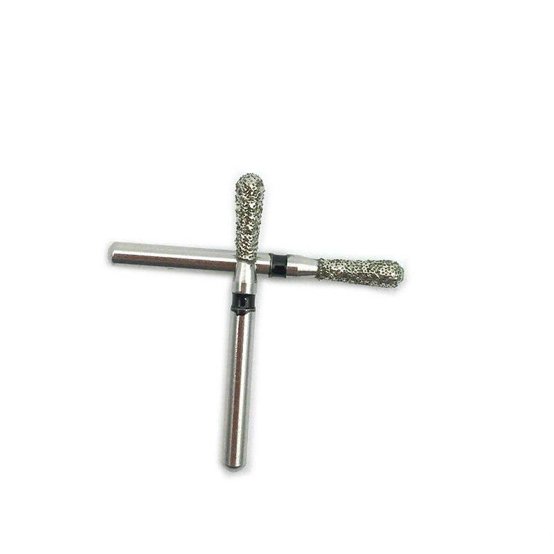 10pcs Diamond Burs Dental FG 1.6mm High Speed Drills for Polishing Smoothing Teeth Polishers EX-20S