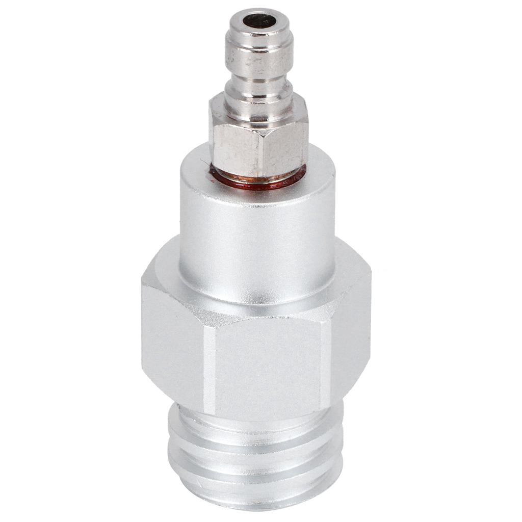 8mm Stecker Schnellkupplung auf Außengewinde TR21-4 CO2 Zylinder Tank Adapter Anschluss für Soda Club(Silber )