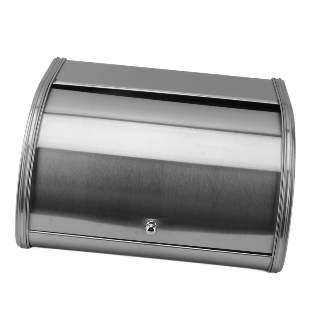 Ψωμιέρα Αμερικάνικου Στυλ Μικρή Με Επίπεδη Πλευρά Μεταλλικός Κάδος Αποθήκευσης Ψωμιού για Ψωμί Κέικ Ντόνατ Μπισκότο