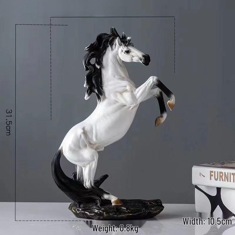 Dragon Horse Spirit Feng Shui Ornament for Wealth - Ideal for Entrance, Study, Living Room, or Office