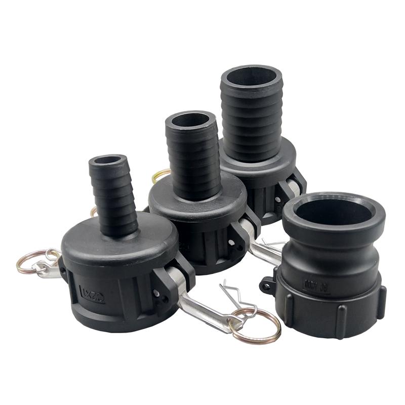 IBC Quick Connector Reducer Box: 1", 1.5", 2" PP Threaded Adapter for Square Ton Barrels.