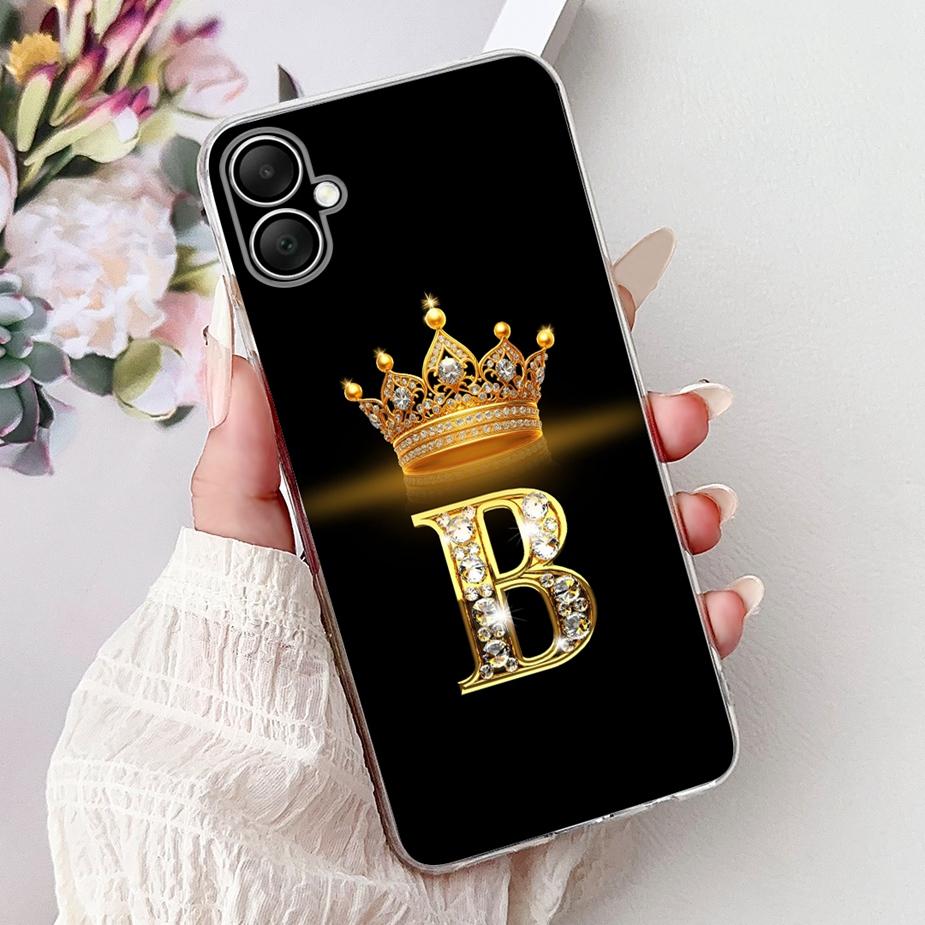 For Samsung Galaxy A05 A06 4G Case Luxury Letters Cover Soft Slim Phone Case For Samsung A06 A 05 s Galaxy A05s A 06 Fundas Bags