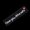 I Love You Drive Safe Car Mirror Stickers Affectionate Reminder Heartfelt Safety Reminder For Women Drivers Car Interior Sticker