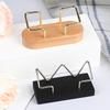 Desk Wooden Business Card Display Stand Wood Business Card Holder For Postcard Holder For Office Home Desktop