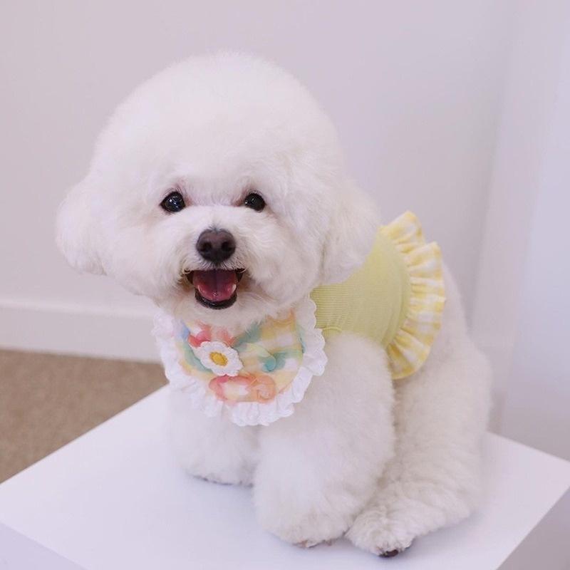 Fashion Dog Bib with Cute Lace Pet Bib For Puppies Neckerchief Pet Supplies Accessories for Dogs Scarf