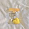 Cute Love Heart Pendant Pendant Keychain Stylish Keyring for Women Girls Bag Charm Elegant Purse Backpack Accessory