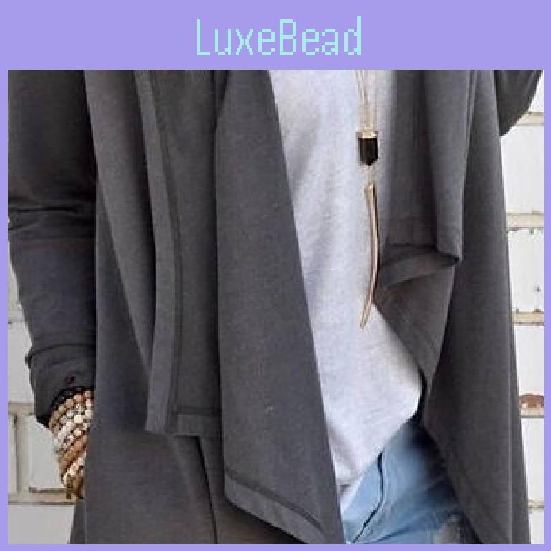 Casual Cotton Knit Cardigan Womens Open Front Loose Fit Long Sleeve Top For Versatile Wardrobe Essentials