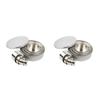 2X Cookie Biscuit Cutter Set, Round Stainless Steel Pastry Rings 24 Pieces With Round Box-B61B