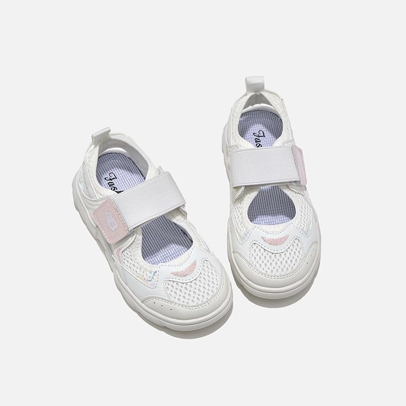 2025 Summer Children's Breathable Mesh Sandals - Soft Sole, Closed-Toe Sports Style for Boys & Girls
