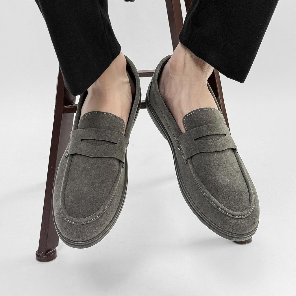 Men's Shoes Loafers Doudou Men's Shoes Large Size 2025 New Men's Lazy Shoes Daily Casual Shoes Solid Color