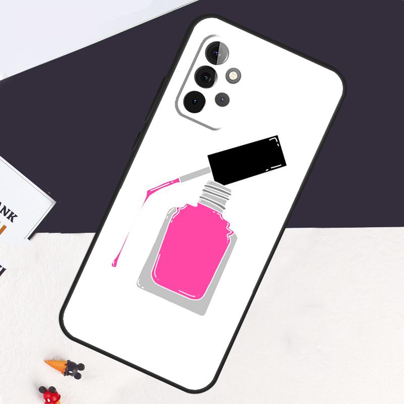 Nail Polish Cover For Samsung Galaxy A54 A34 A14 A51 A71 A50 A52S A73 A53 A33 A13 A12 A52 A32 A22 Back Case