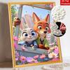 Disney Zootopia Nick and Judy Pearl Painting Handmade Pearl Kit Home Decoration Painting