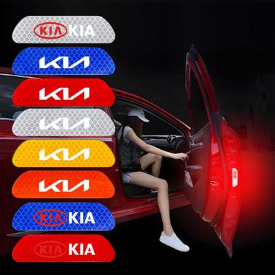 4 Stück Auto Tür Reflektierende Aufkleber Sicherheitswarnzeichen Für Carnival Niro EV9 K8 Forte Cerato Sportage Ray EV Telluride Seltos