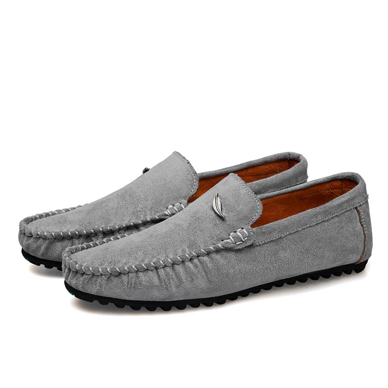 Fashion Lightweight Breathable Dress Shoes Casual Leather Men's Loafers Mens Walking Shoes Soft Sole Slip-on Business Shoes Moccasins