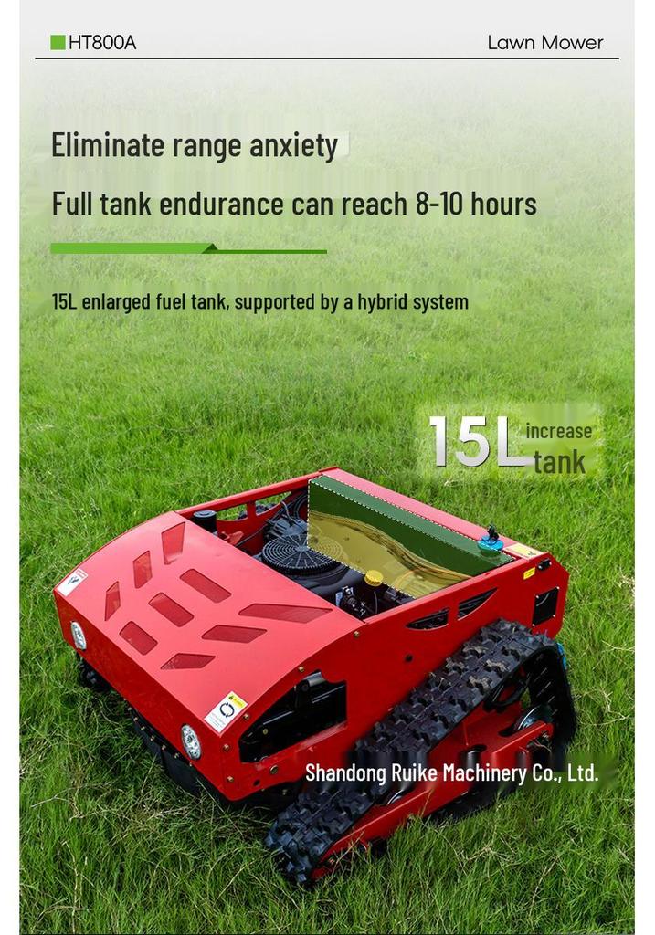 Gas-Powered All-Terrain Remote Control Mower & Mulcher for Orchard and Slope Maintenance