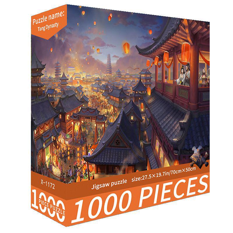 1000-Piece Cute Challenging Educational Jigsaw Puzzle for Adults - Stress Relief Birthday Gift for Her