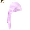 Male and Female Imitation Silk Long Tail Headscarf Hat Pirate Hat Hip Hop Headscarf Hat Silky Durag TJM-C
