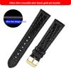 13-22mm High-end crocodile strap quick-release Cowhide base watchband ultra-thin soft unisex for Longines Rossini Cartier Omega