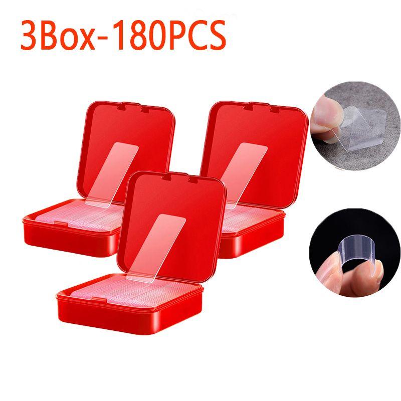 240/120pcs Reusable Double Sided Adhesive Tape Multifunctional Waterproof Transparent Pvc Nano Tapes Office Home Supply