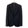 REGULATION Yohji Yamamoto HK-J01-140 17AW Black Notched Single Jacket Jacket 2 blackUsed