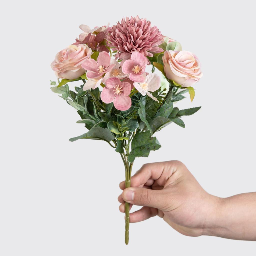 1PC Artificial Plastic Rose Flowers Centerpieces Fake Plants Wedding Room Home Party  Gifts Handheld Arrangement Valentine's Day